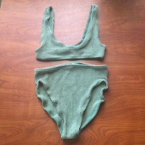 Youswim Eva High Waist Two Piece Bikini Swimsuit in Sage